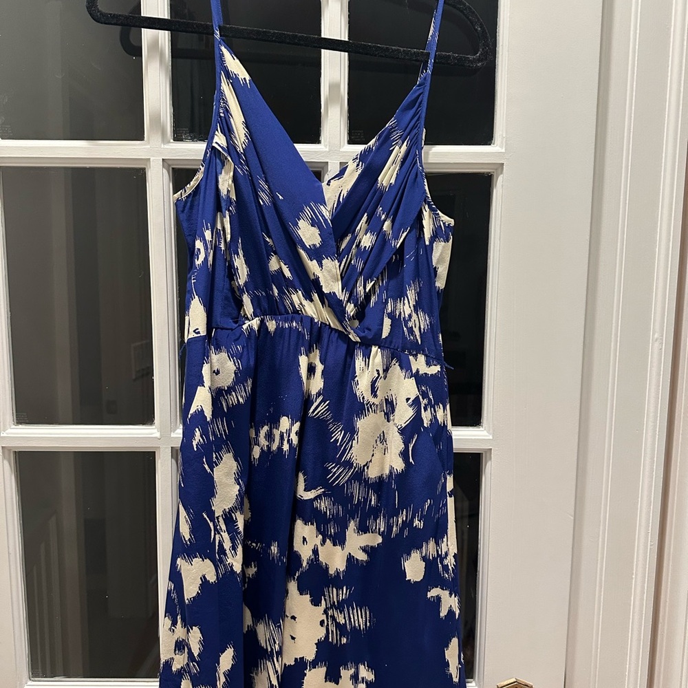 Yumi Kim Navy and Ivory Patterned Mini Dress